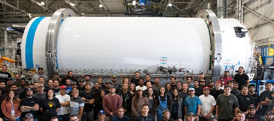 Click to enlarge upper stage space x rocket