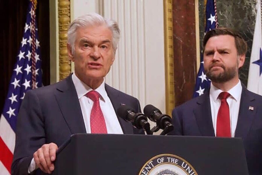 mehmet oz jd vance press conference minnesota medicaid fraud somalis