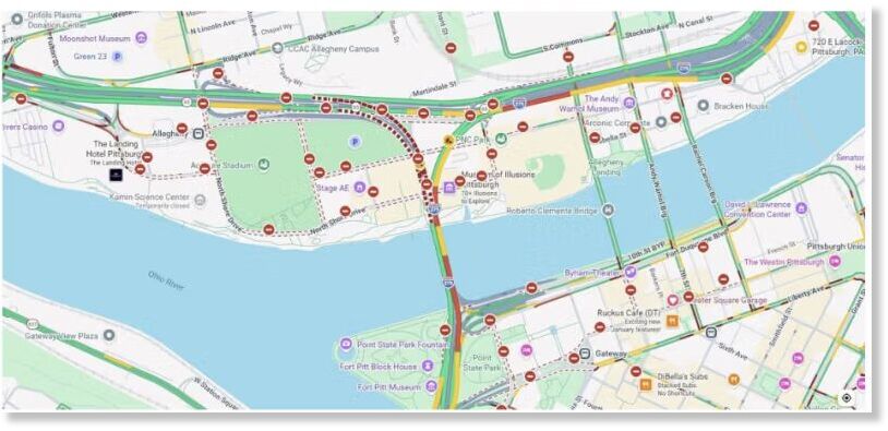 Road closures during the NFL Draft