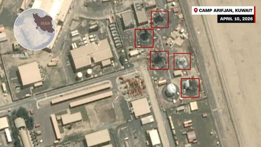 Click to enlarge Camp Arifjan, Kuwait after war