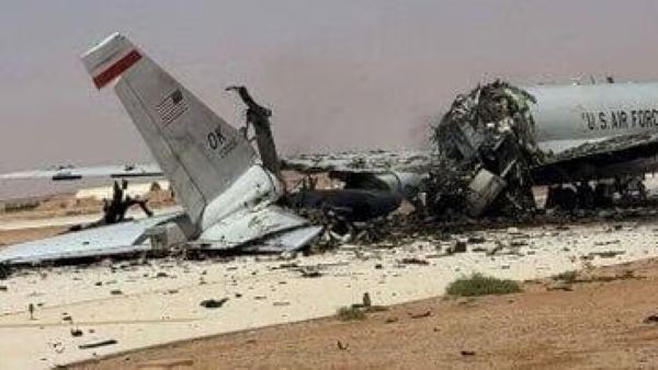 Click to enlarge US E-3 Sentry aircraft destroyed