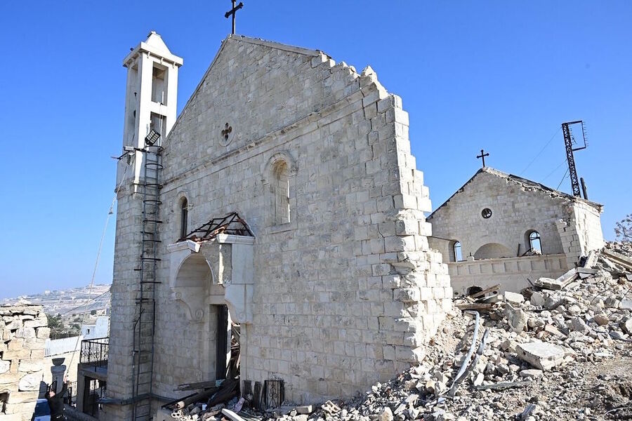 israel destroy convent lebanon