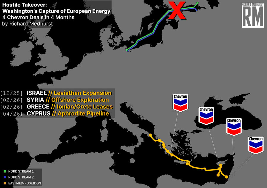 Click to enlarge chevron levantine basin gas europe