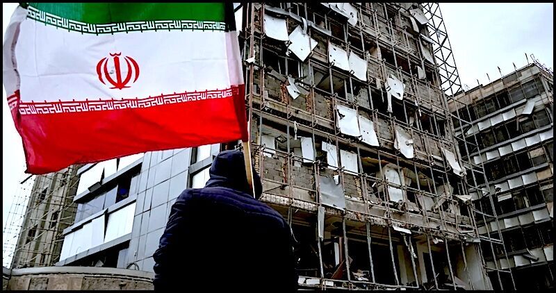 Click to enlarge Iran hospital damaged