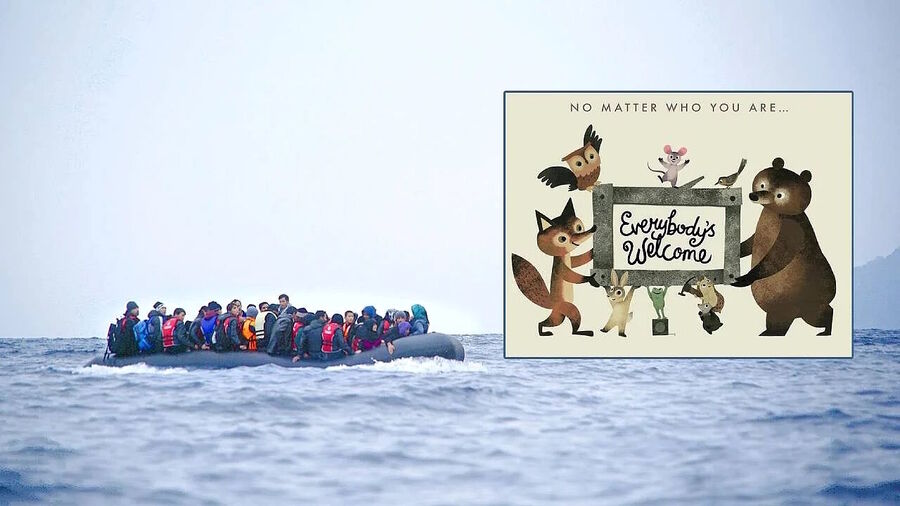 migrants britain kids books indoctrination