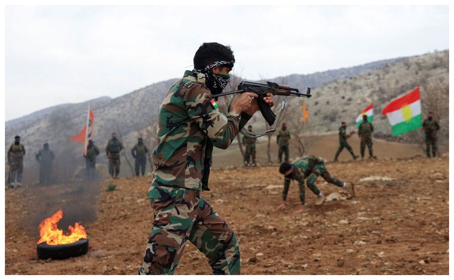 Kurdish fighters
