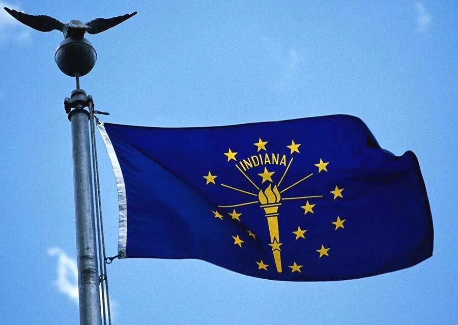 Indiana's state flag