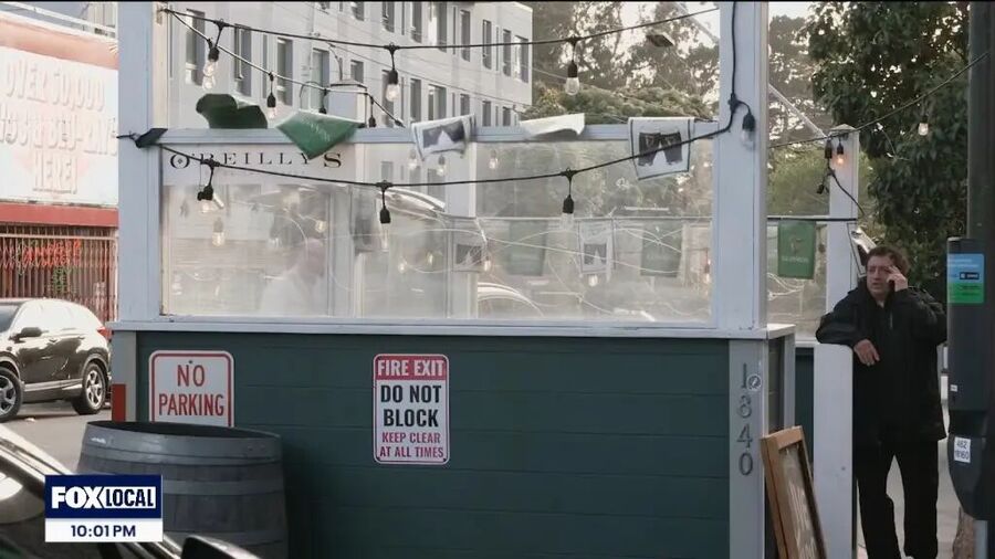 Smoking parklet in San Francisco