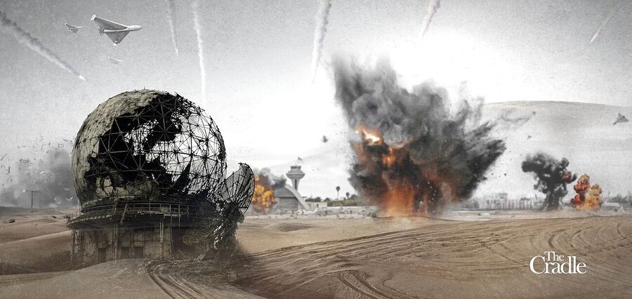 us iran war graphic bases destroyed middle east