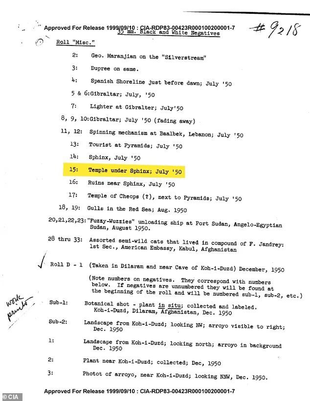 Click to enlarge CIA document from 1952