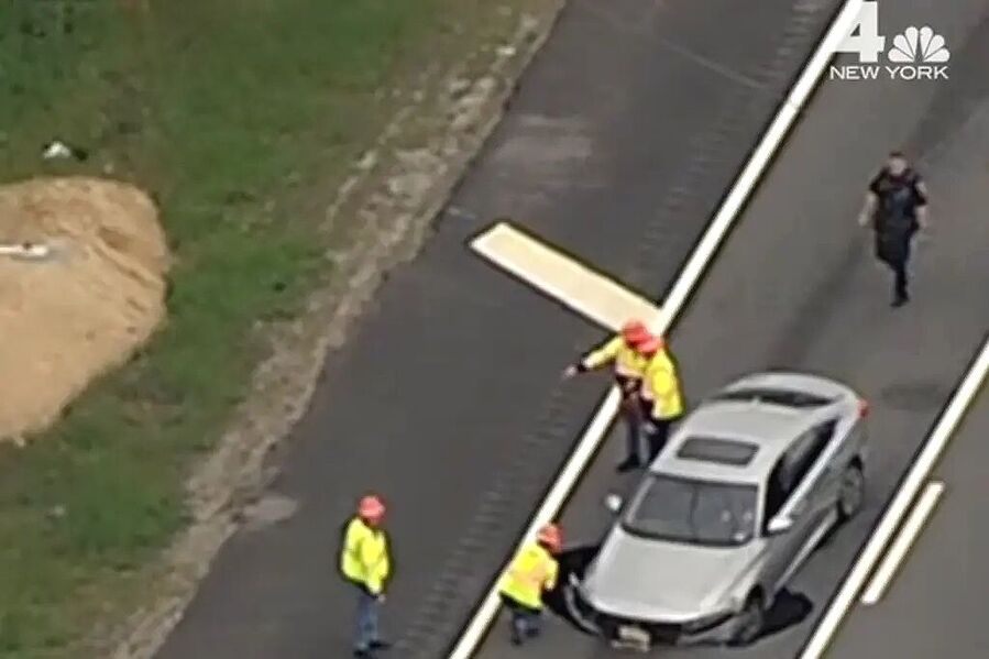sinkhole long island expressway