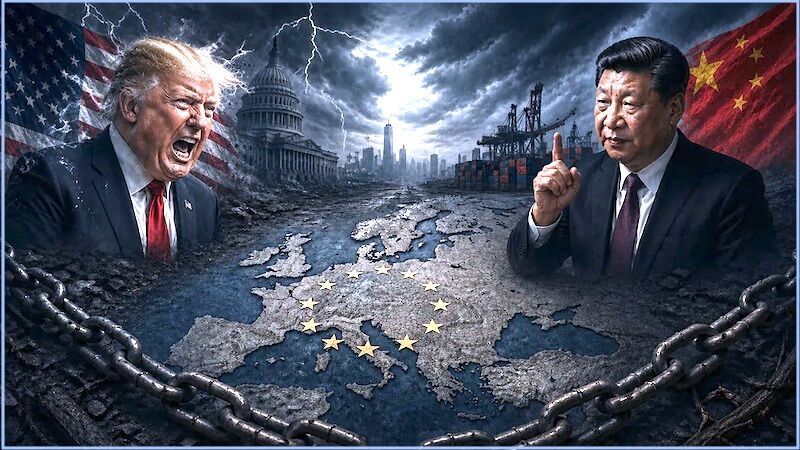 Trump Xi globe EU