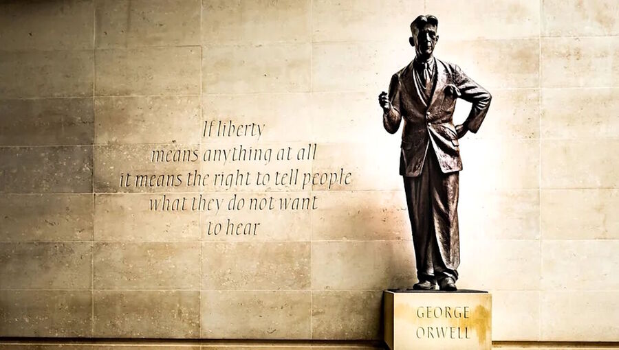 orwell statue bbc