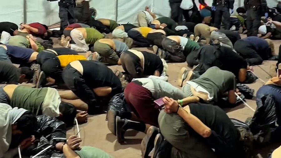 Click to enlarge ben gvir samoud gaza flotilla arrested tortured
