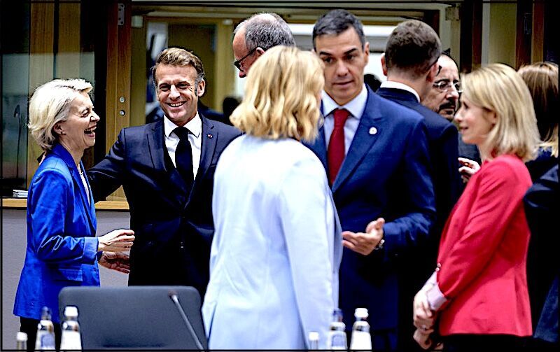 Macron Van der Leyen Kallas Merz etc