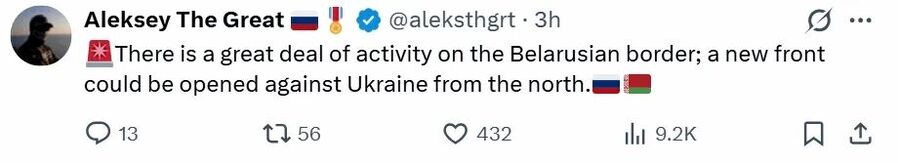 tweet russia belarus new front kiev