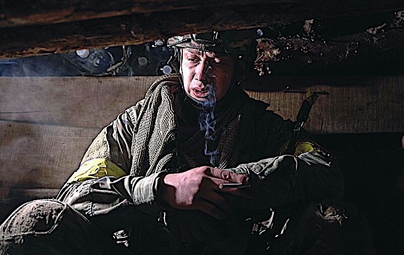 Soldier awaits assault