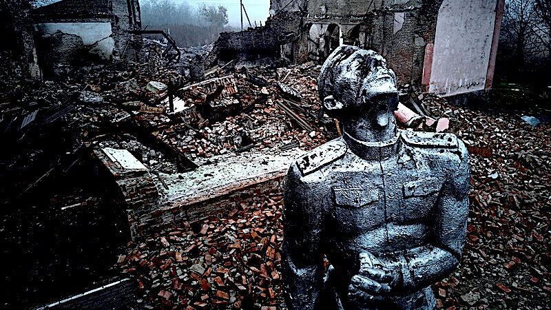 Statue of soviet soldier