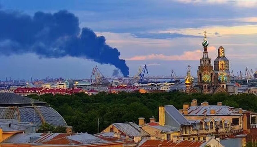ukraine drone attack st petersberg
