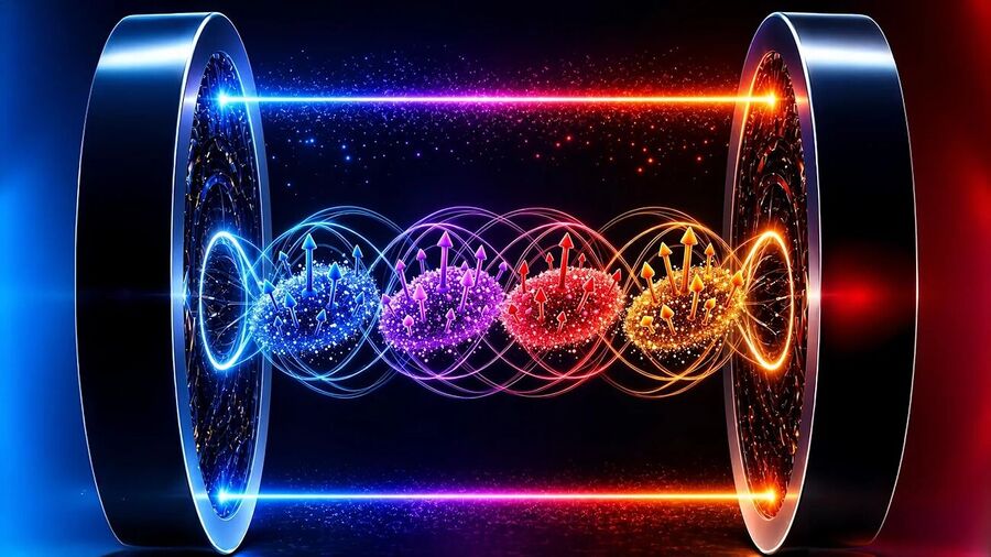 entangled quantum states conceptual image