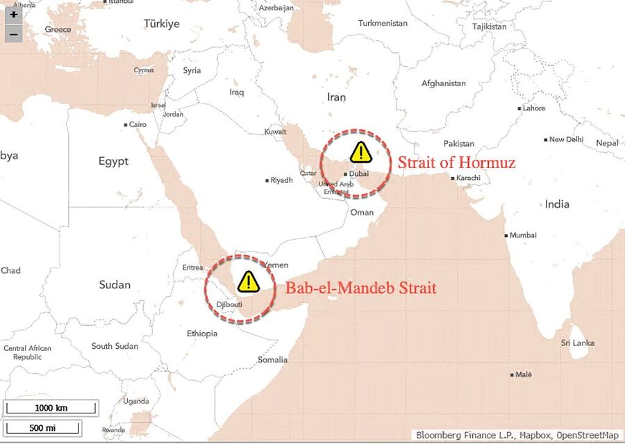 Click to enlarge houthis yemen block bab el mandeb strait