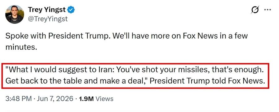 Click to enlarge tweet iran strike israel first dominance