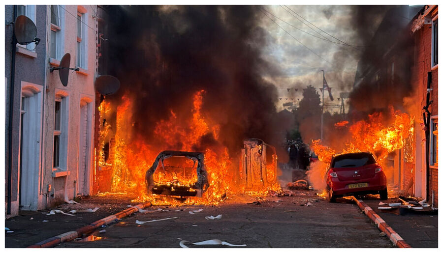 Click to enlarge Belfast Riots