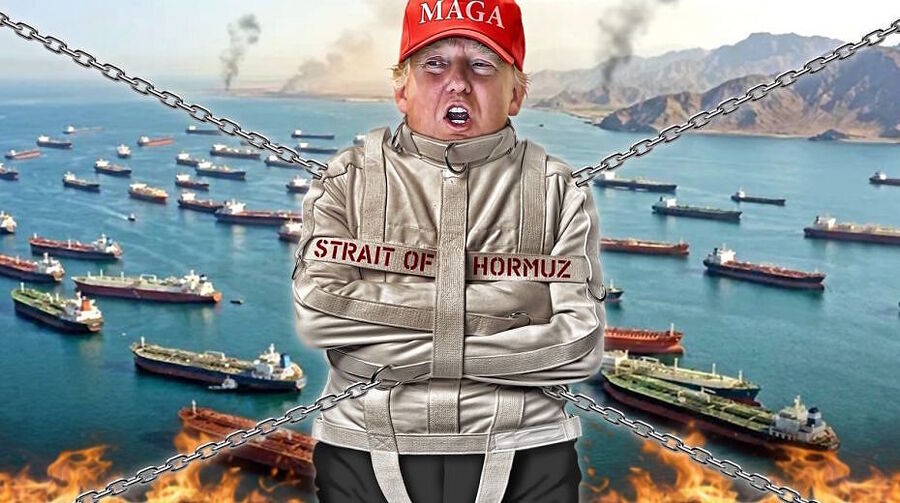 Click to enlarge trump strait jacket hormuz graphic