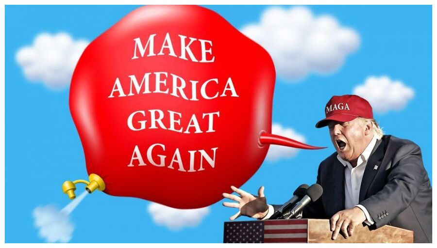 Click to enlarge MAGA balloon