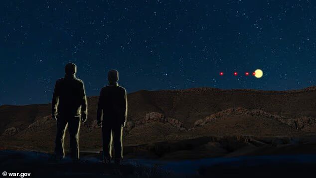 Click to enlarge artistic interpretation of a ufo