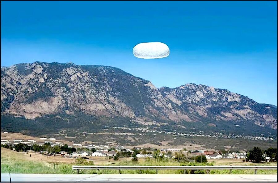 Click to enlarge white pill orb UAP rendering