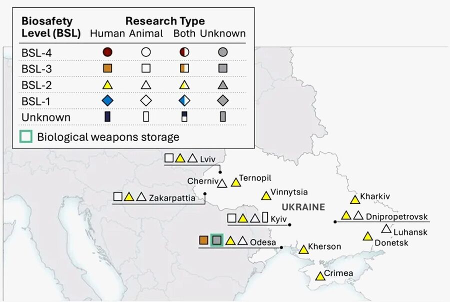 Click to enlarge biolabs ukraine us funded