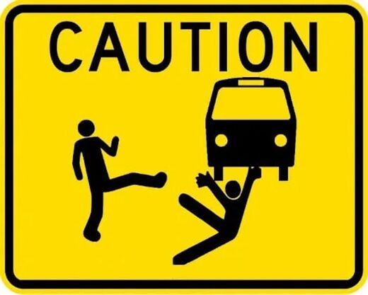 Click to enlarge caution sign