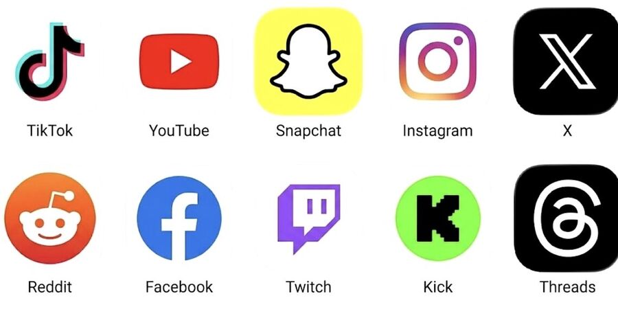 Click to enlarge social media logos