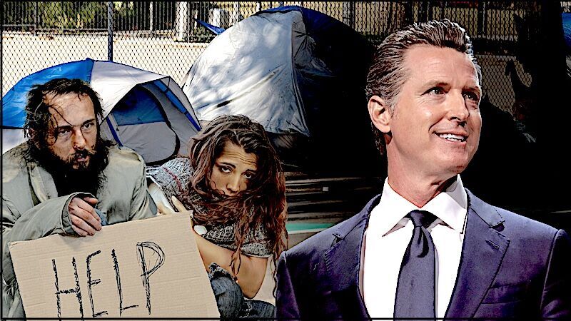 Click to enlarge Cal Gov Newsom and homeless