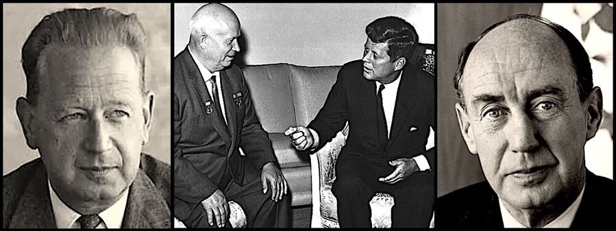 Click to enlarge Hammarskjöld.Kennedy.Kruschev.Adlai Stevenson