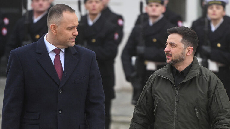 Zelensky with Polish President Karol Nawrocki