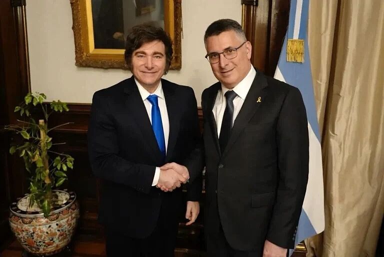 irael argentina milei Foreign Minister Gideon Saar