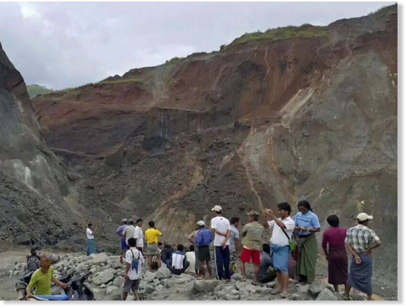 At least 5 dead, 15 missing after landslide at Myanmar jade mine
