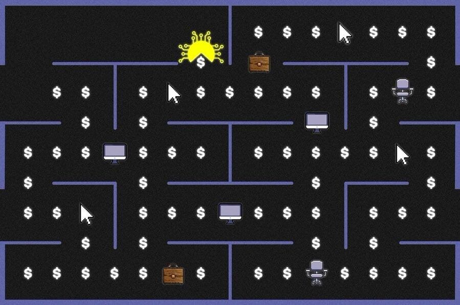 Pac Man graphic puzzle