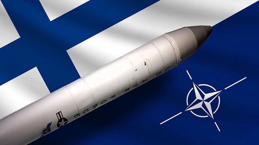 Click to enlarge finland nato flag nuclear missile nuke graphic