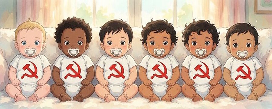 socialist communist babies graphic