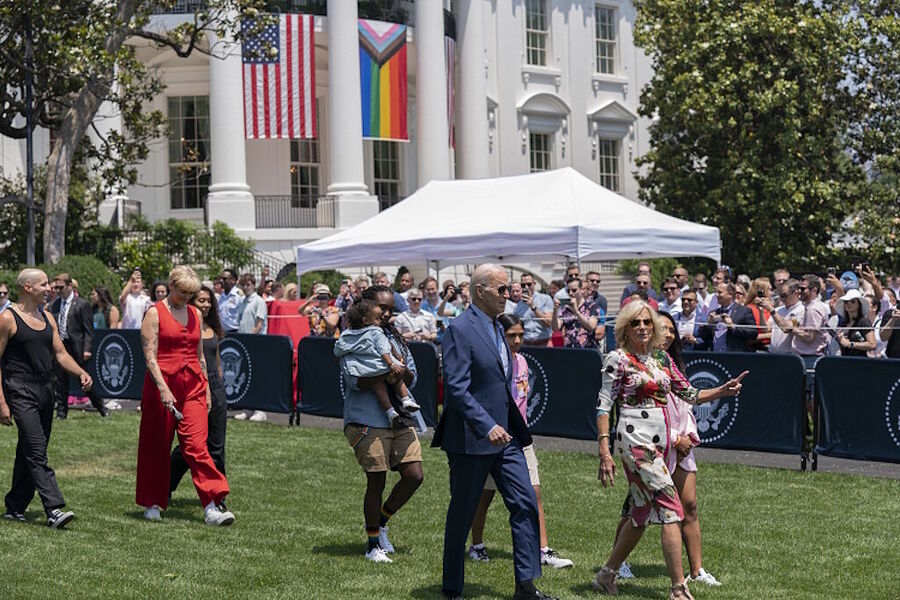 Click to enlarge transgender pride celebration white house joe jill biden