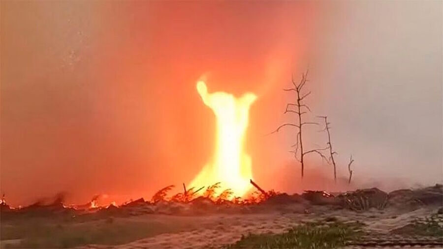 Click to enlarge fire tornado chernobyl