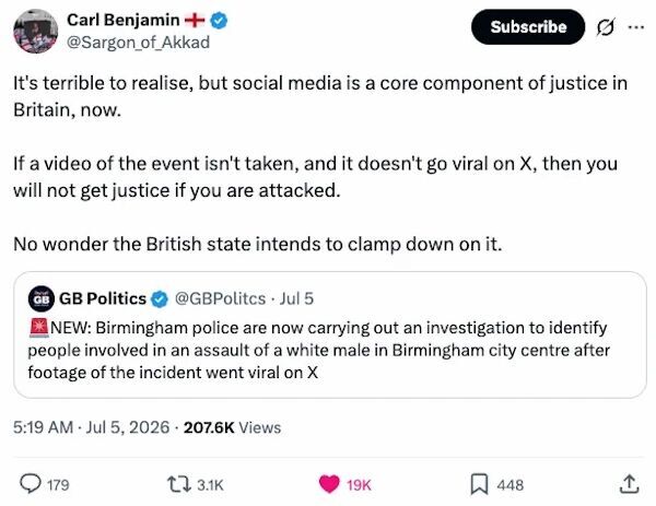 Click to enlarge tweet police incapable low standard