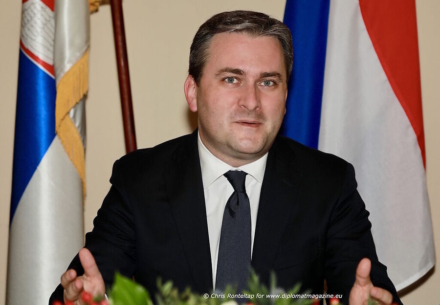 Click to enlarge Serbian Culture Minister Nikola Selakovic
