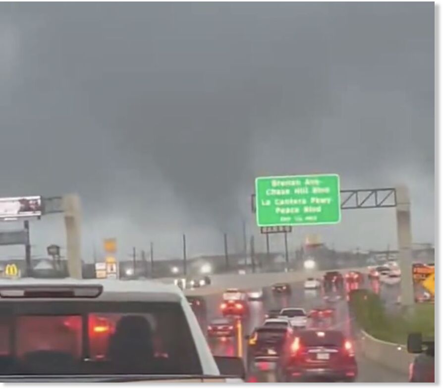 A tornado touches down in northwest Bexar County