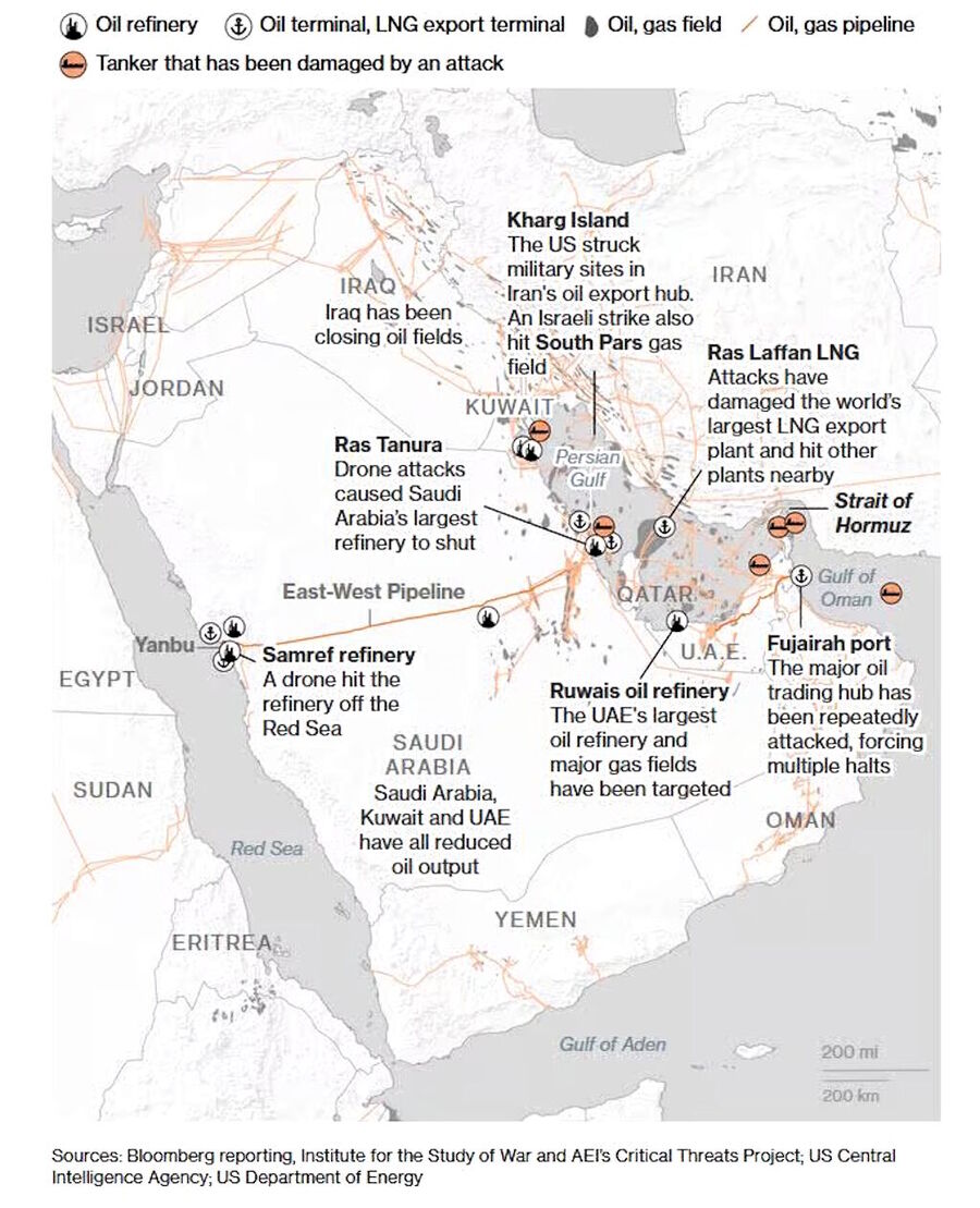 Click to enlarge oil assets persian gulf states hormuz iran