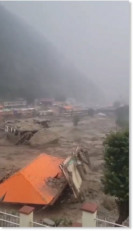 Click to enlarge A devastating landslide and flash flood swept through Parun, Nuristan Province