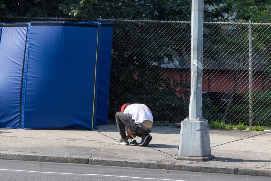 homeless camp nyc steal electricity